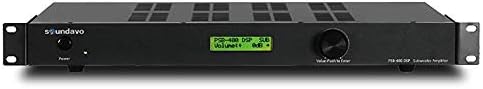Soundavo PSB-400DSP Class D Subwoofer Amplifier with DSP and LCD Presets Display for Home Theater 400W RMS / 1000W Max