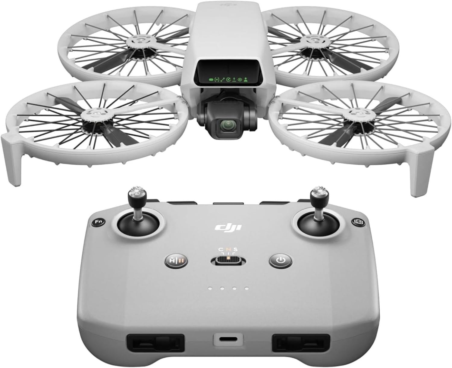 DJI Flip (RC-N3), Drone With 4K UHD Camera for Adults, Under 249 g, 3-Axis Gimbal Stabilization, 44000ft/13km Video Transmission, Palm Takeoff, Auto Return, Intelligent, 31-Min Flight Time