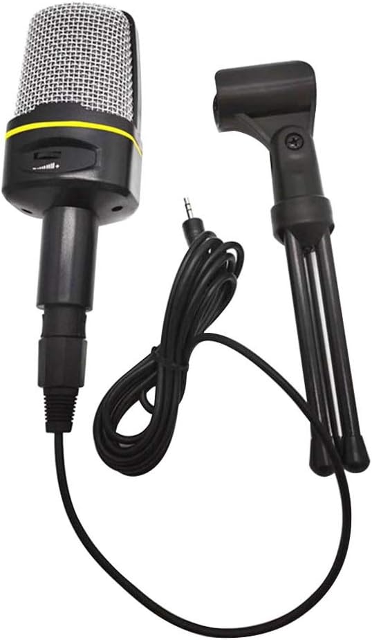 Desktop Wired Microphone Laptop Computer Adjustable Tripod Microphone Online Chatting Live Streaming Mic