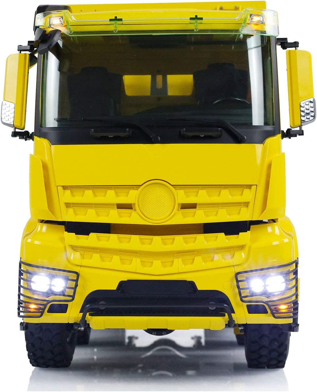 1/14 8X8 LESU Hydraulic RC Dump Truck Roll On/Off Metal Waste Bin Tipper Cars 2-Speed Transmission Lock Differential Light Sound System Hobby Grade Model