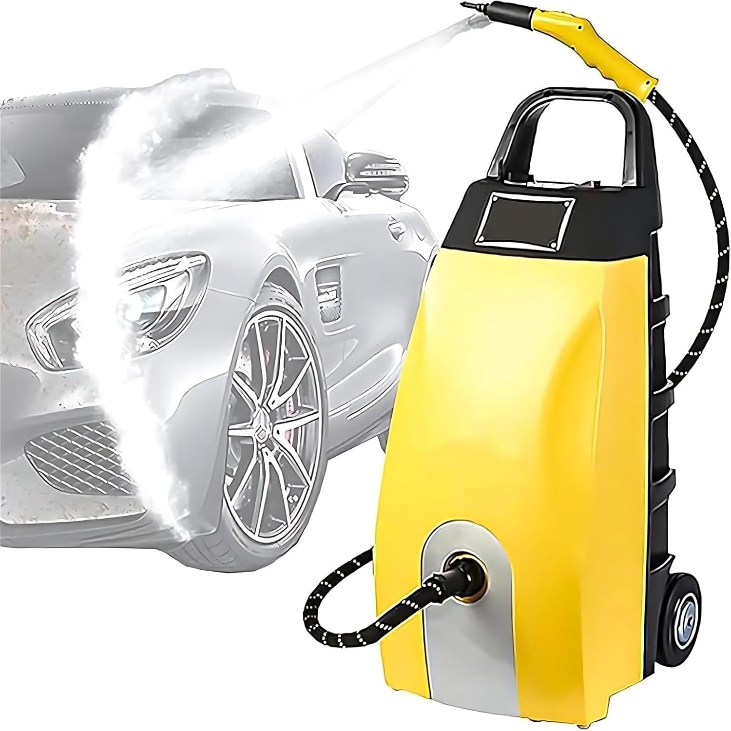 Nuxyyds Handheld Steam Cleaner, 3.5L Capacity High Pressure Steamer Washer with Accessories, Multi-Purpose Heated Carpet Extractor for Home, Kitchen, Sofa, Floor, Window