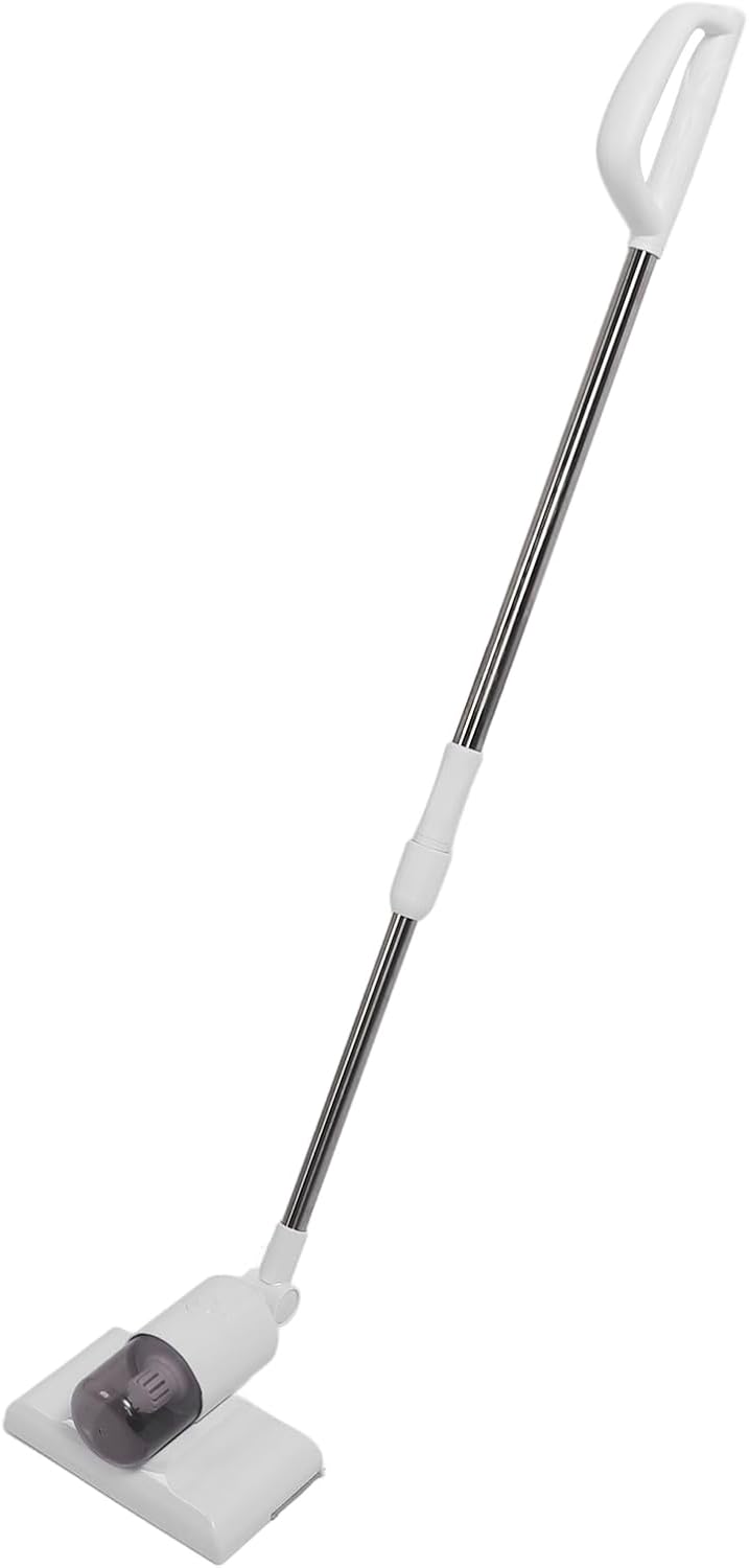 XHTLLO Cordless Rechargeable Window Vacuum Cleaner with Extension Pole, Handheld Electric Window Cleaner Tool for Glass, Screens, and Tiles, Wet and Dry Cleansing, U Shaped Handle