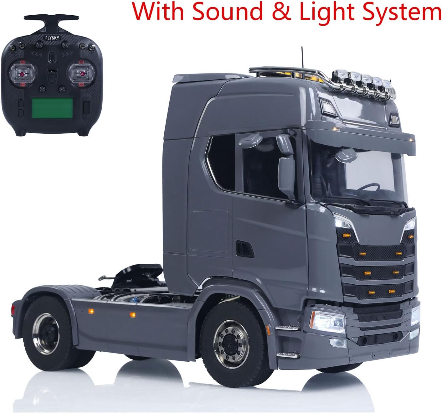 TOUCAN RC HOBBY 4x4 1/14 Radio Control Tractor Truck Metal Chassis Fifth Wheel 3Speed Transmission with Transfer Case 4x2 RC Lorry Vehicle