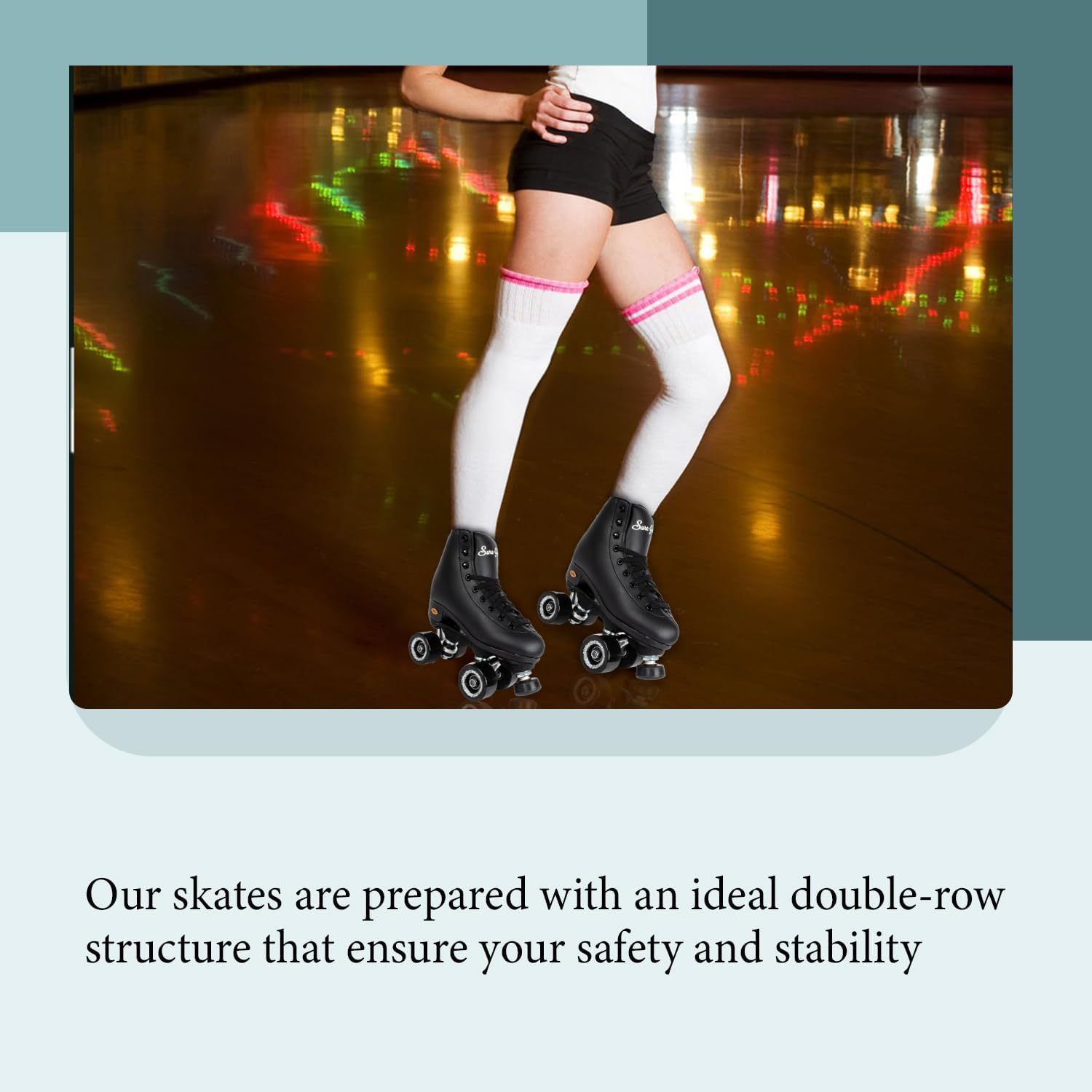 Sure-Grip Fame Indoor Rollerskates