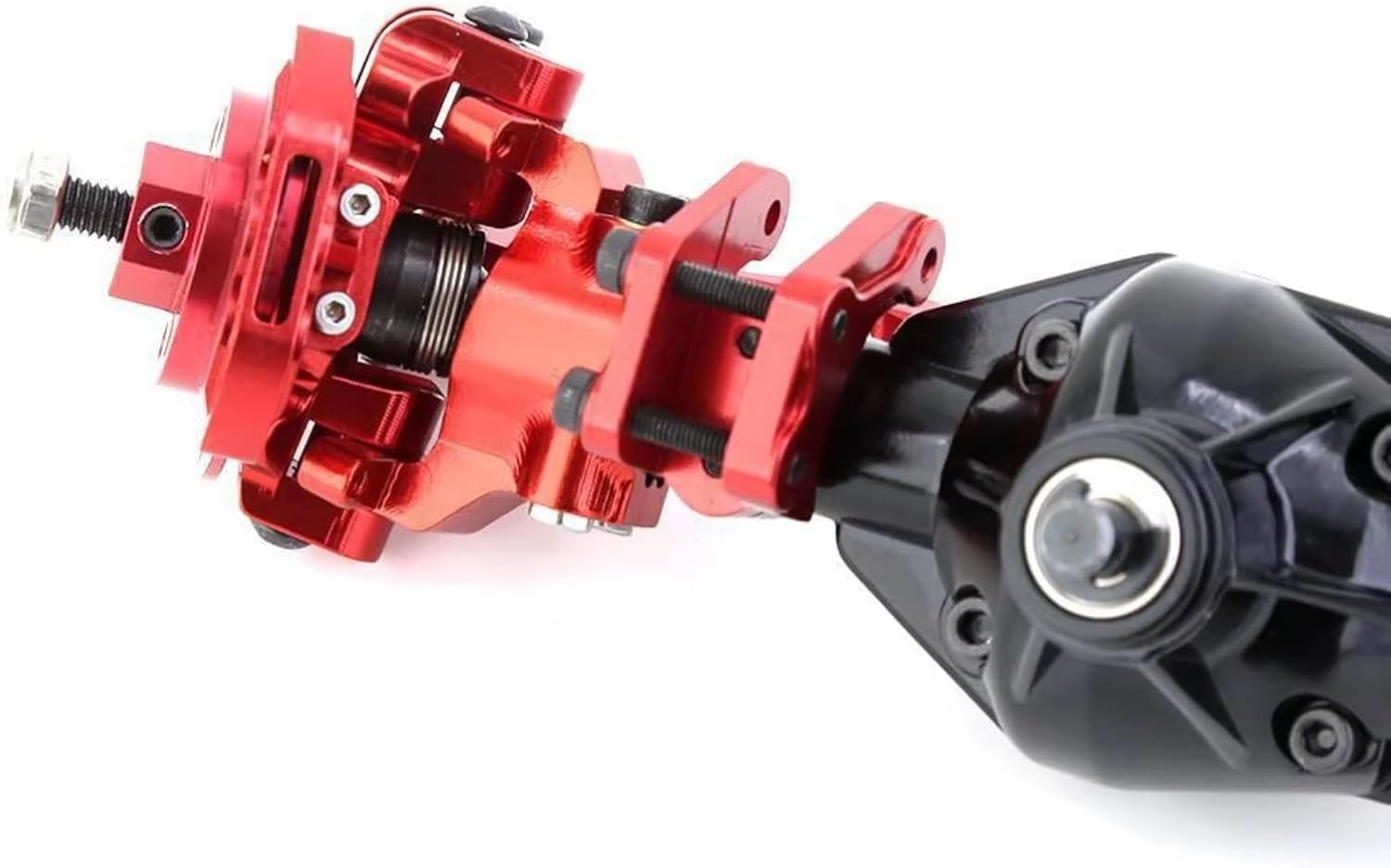 RC Axle Models For Axial RBX10 For Ryft 1/10 Metal Complete Front And Rear Axle RC Crawler Car Upgrade Parts Model Reapir Accessories Assemble(Red,1set)