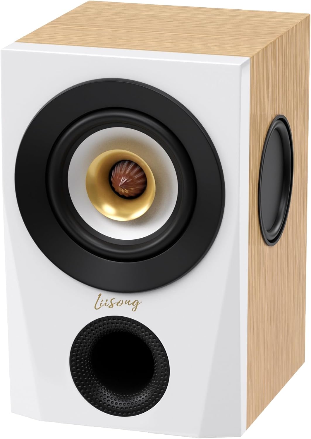 5 Inch Full Range Ported Speaker Light Wood Grain