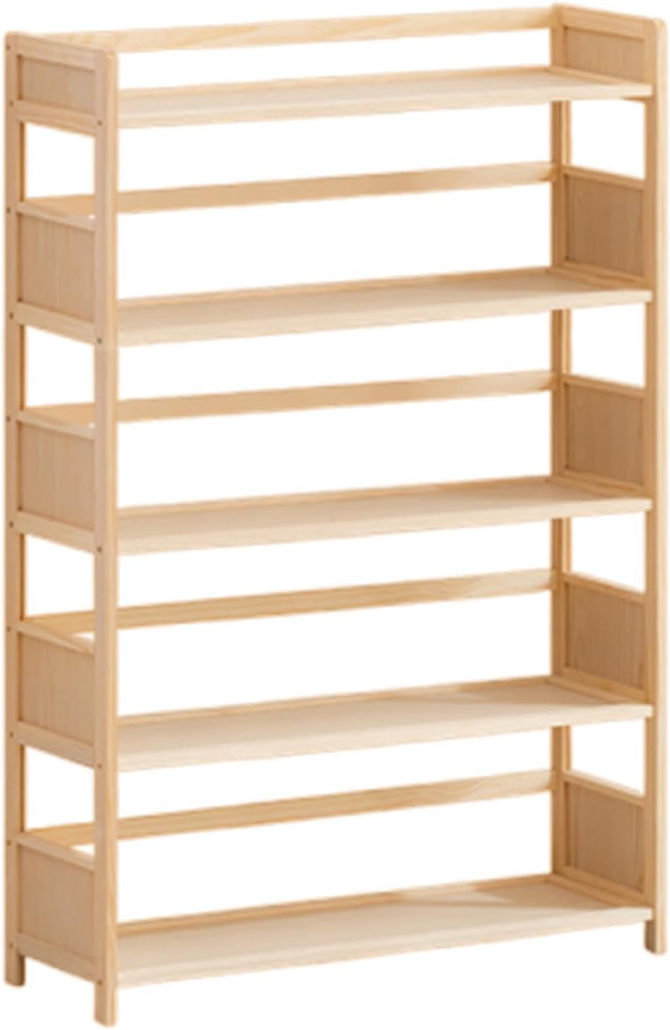 LOKORI Standing Bookshelf Storage Rack,Vintage Wood Bookcase for Office Living Room Bedroom,Multifunctional Display Shelves for Plants/Books,5Tier