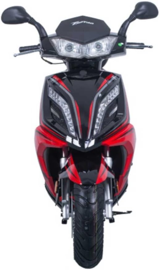 HHH Tao Motors Quantum150 TITAN150cc Scooter CVT Fully Automatic Street Scooter Gas 150cc Bike for Adult (RED)