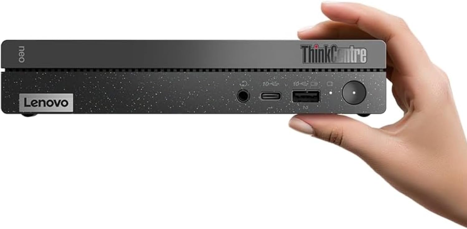 Lenovo ThinkCentre Business Mini PC Desktop Computer - 64GB RAM - 2.5TB Storage - Intel 6-Cores Upto 4.40GHz | 2TB SSD and 512GB External, Wired Keyboard & Mouse, 2 Display Ports, Office Space Saver