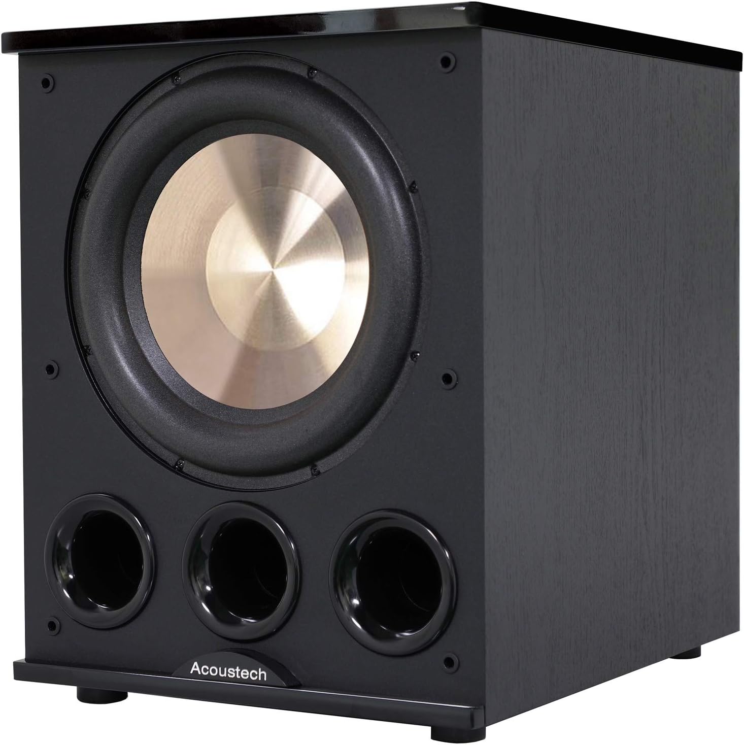 B I C Acoustech Elite Series PL-300 12 inch Powered Subwoofer-1400W with Tri-Tuned Ports and BASS Boost Feature for Room Shaking Bass Down to 15Hz
