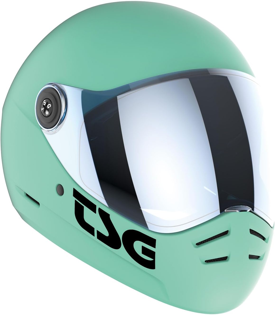 TSG - Pass 2.0 Full-face Premium Helmet w/Two Visors | Downhill Skateboarding, E-Skating, E-Onewheeling, Longboarding | Nose Ports, Air Flow Channels, Ear Slots, Adjustable Cheek Pads | ABS Hardshell