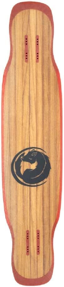 Longboard Skateboard, Freestyle Cruiser, Waterproof & Wood Construction, Cruise Skateboard & Longboard Decks, Lightweight Build (Miniclipse Medium Flex Complete Deck + Wheels)