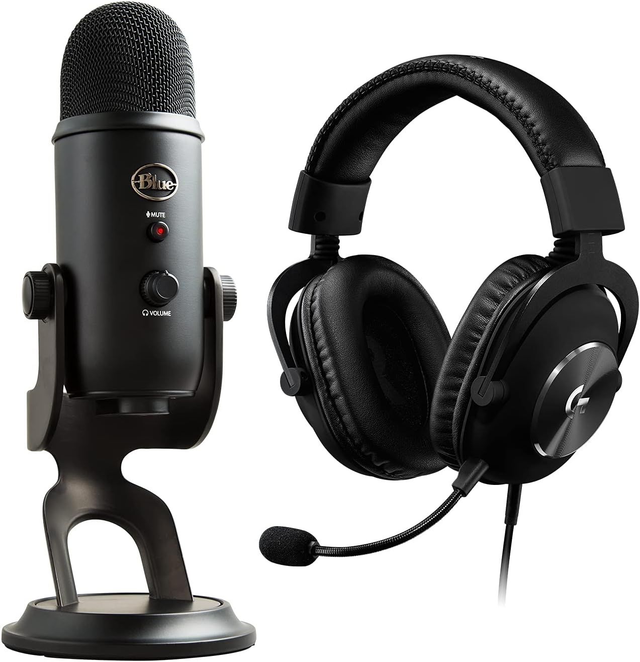 Logitech G PRO X Gaming Headset (2nd Generation) with Blue Yeti USB Mic for Recording & Streaming on PC and Mac
