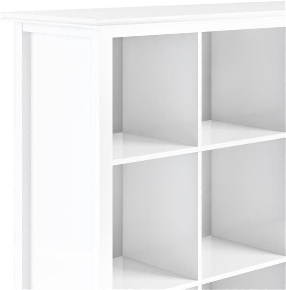 Trent Home Wood Transitional 9 Cube Bookcase and Unit in White