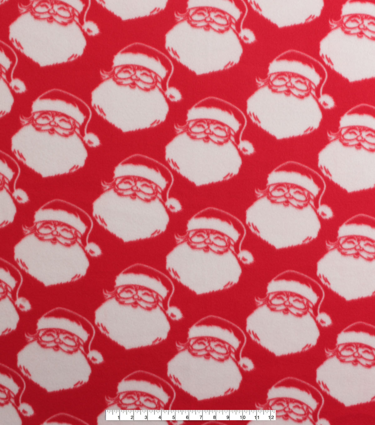 Santa on Red Blizzard Fleece Fabric