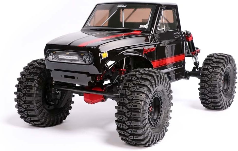 Redcat Ascent Fusion 1:10 Scale RC Rock Crawler, Brushless Motor, 4WD, Carbon Fiber Frame, Black