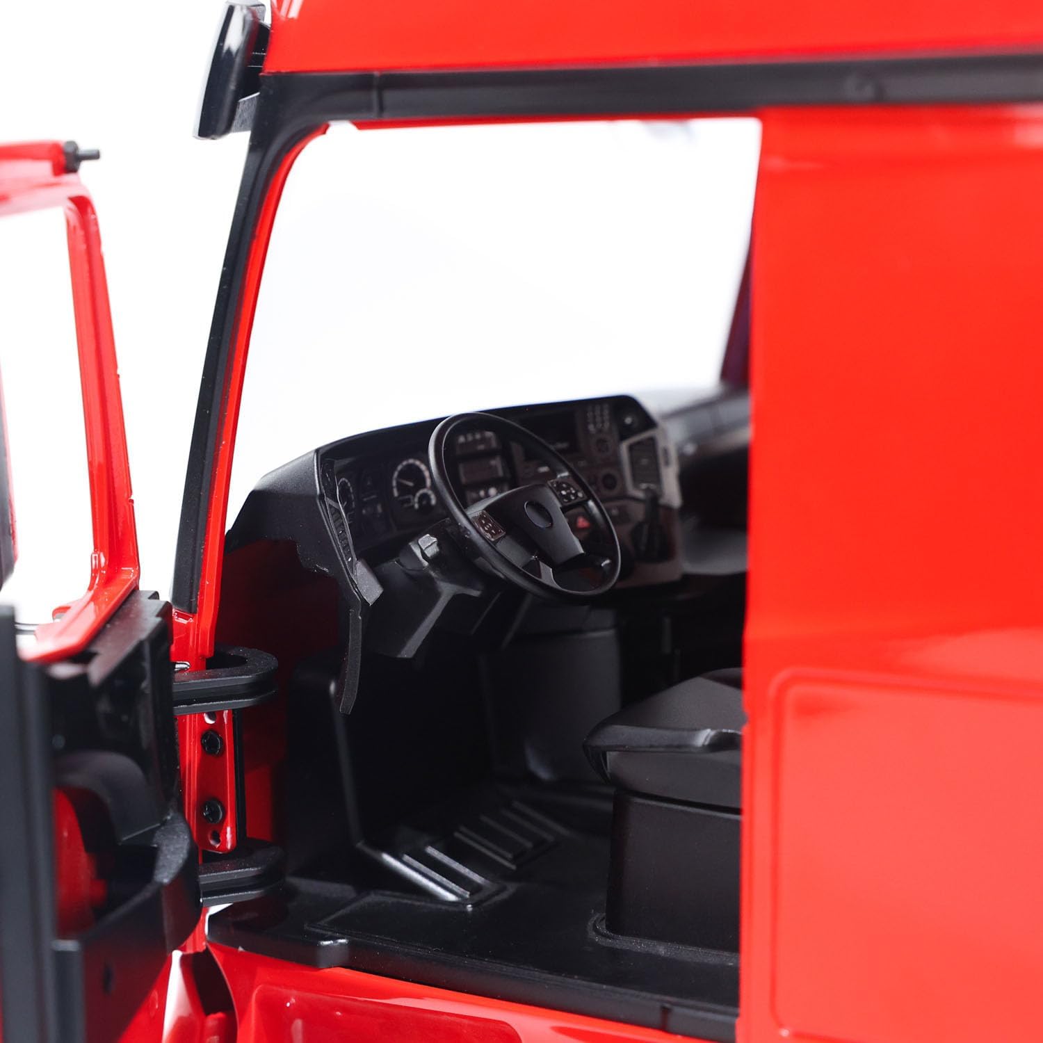 LESU wheelfun 1/14 RC Tractor Truck for 3363 1851 Heavy Metal Chassis 3-Speed Transmission Lock Differential Front Hook Equipment Rack Light Sound I6S Radio Construction Vehicle Hobby Grade Model