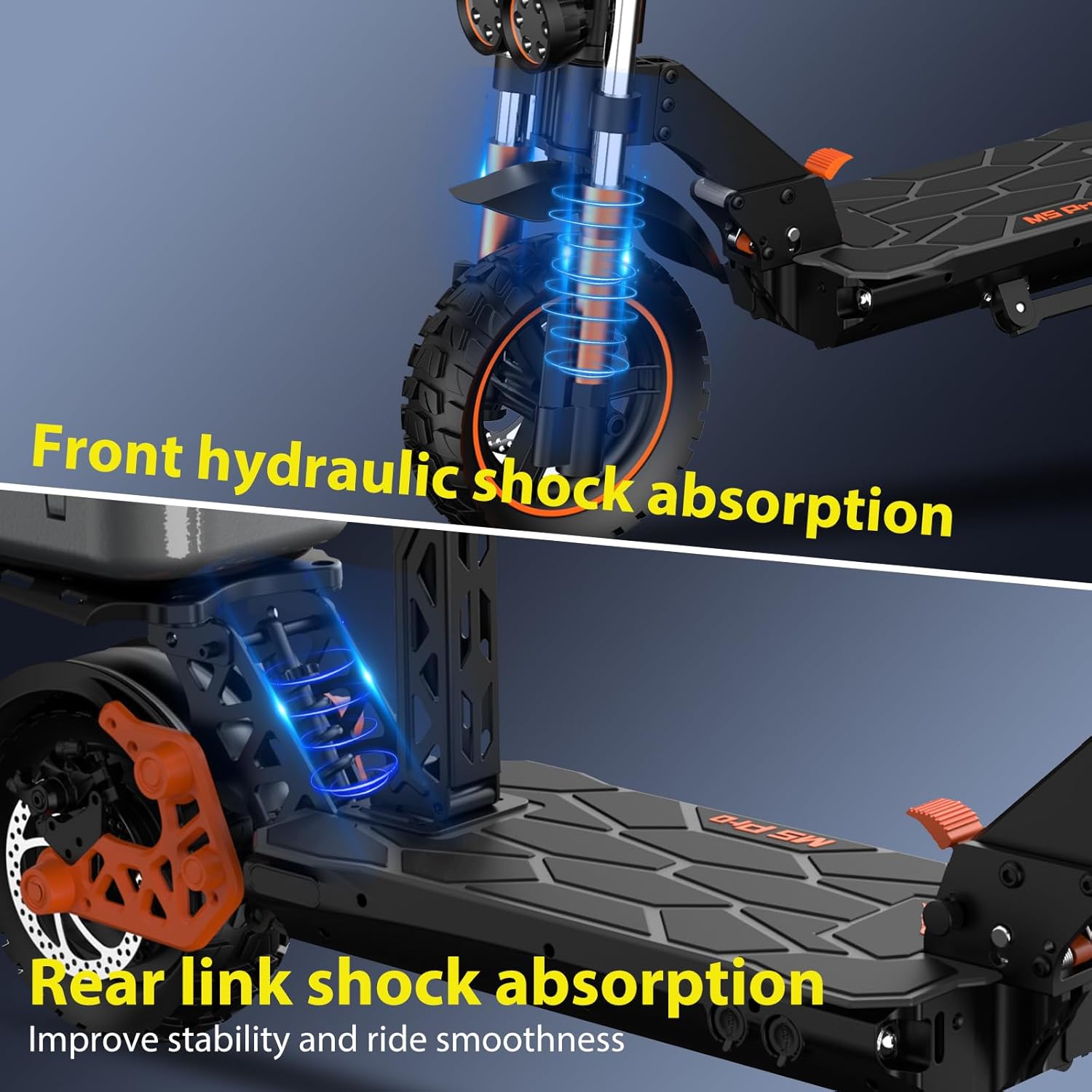 Electric Scooter Adults 1600/2000W Motor 50 Miles Long Range & 30/35 MPH Top Speed 10