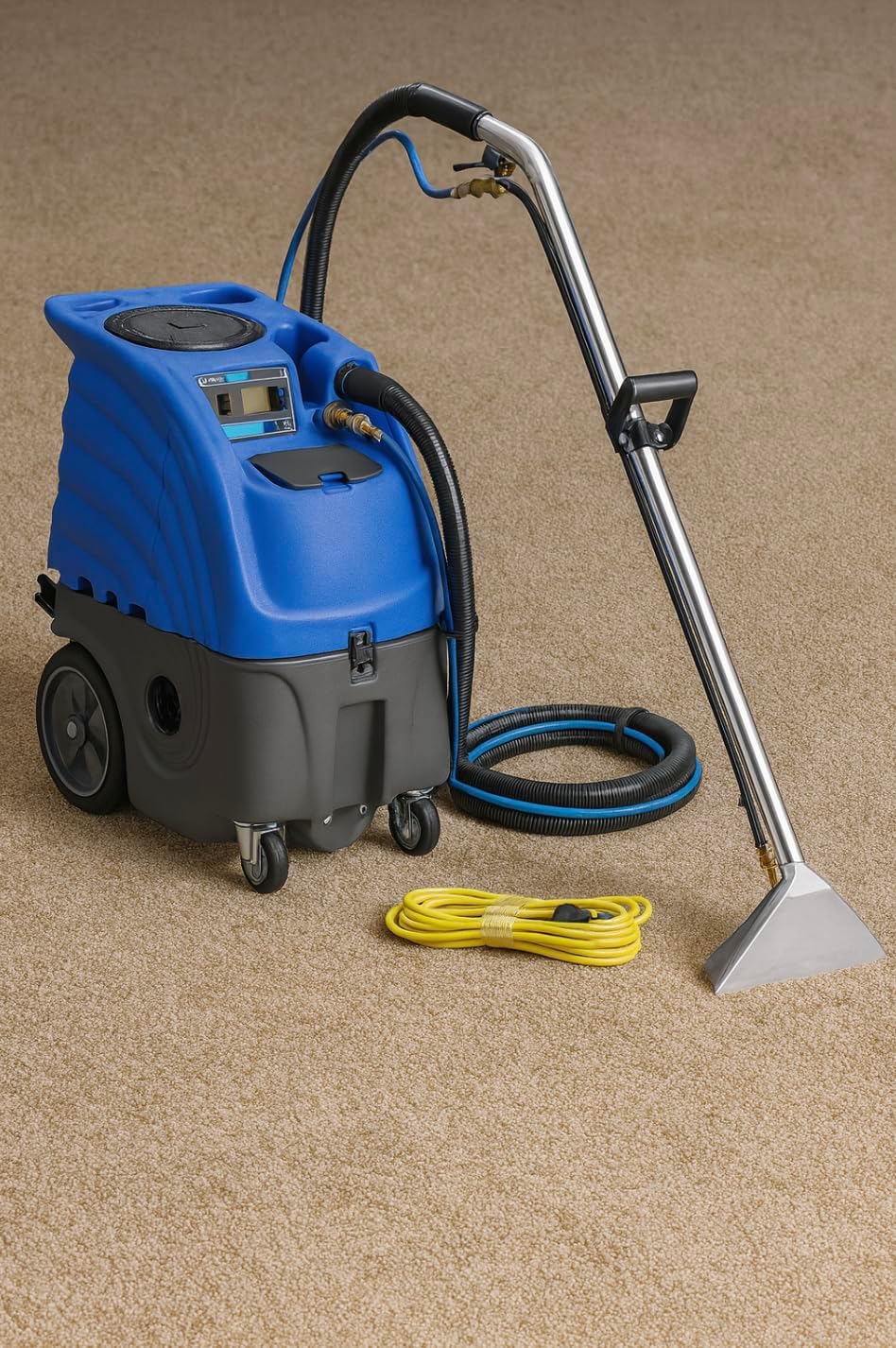 Commercial 6 Gallon Cold Water Carpet Extractor – 100 PSI, Single 3-Stage – Professional Carpet & Upholstery Cleaning Machine (12