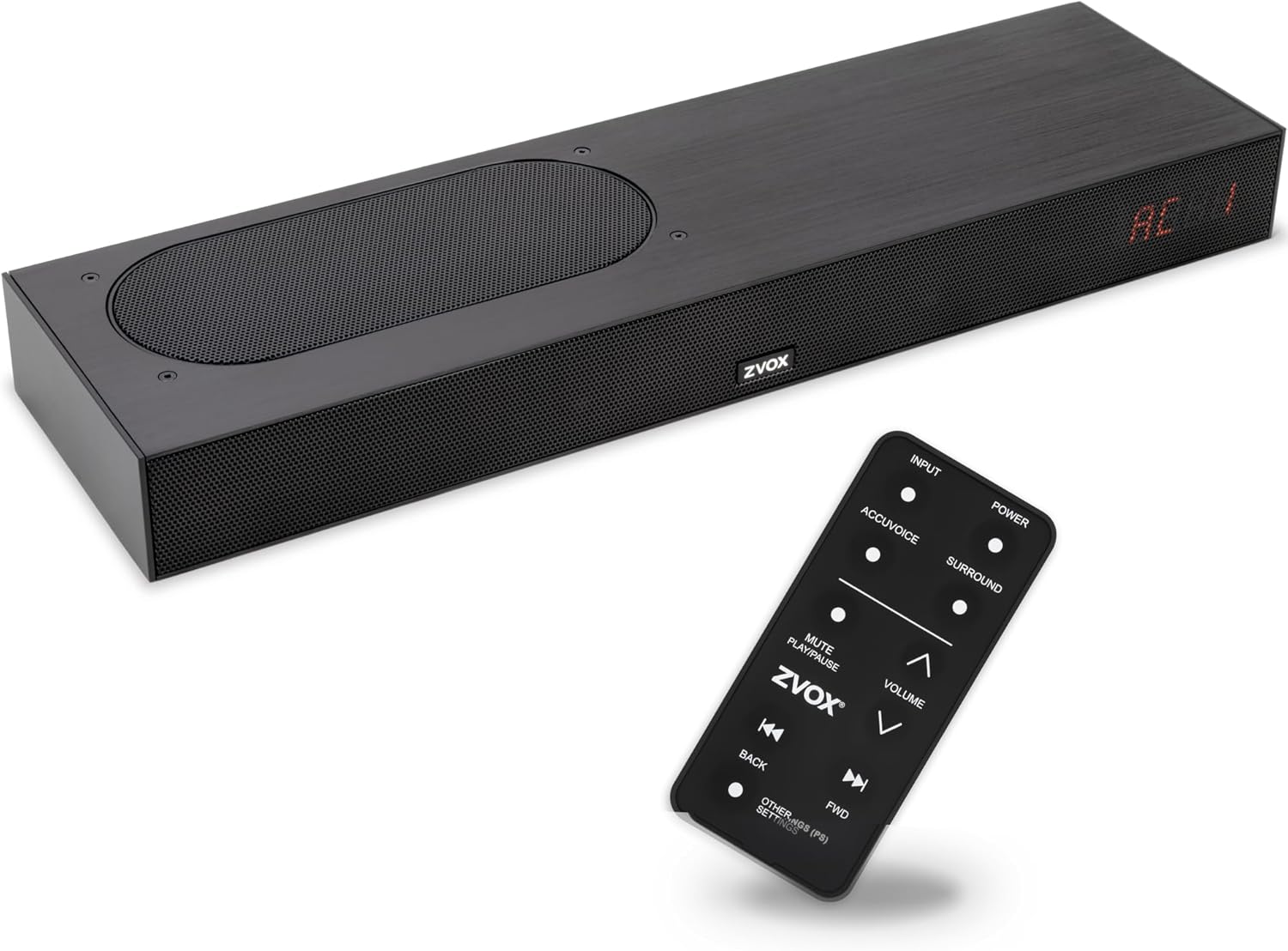 ZVOX AccuVoice AV835 Dialogue Clarifying Soundbar - Patented Hearing Technology with 20 Levels of Voice Boost