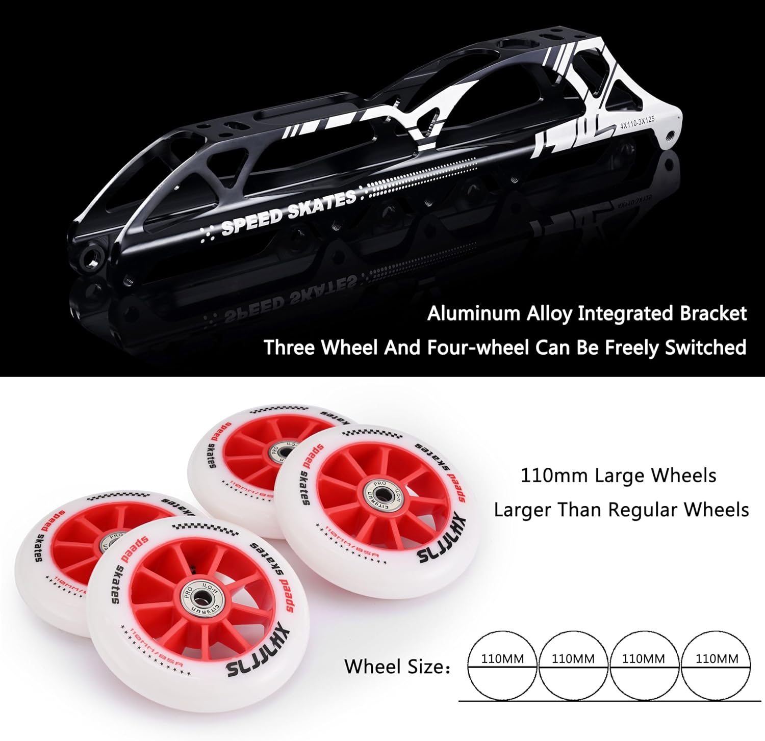 Inline Speed Skates for Men Women,Professional Carbon Fibre Inline Skates Adult Male,High Performance Fitness Racing Skates,Unisex