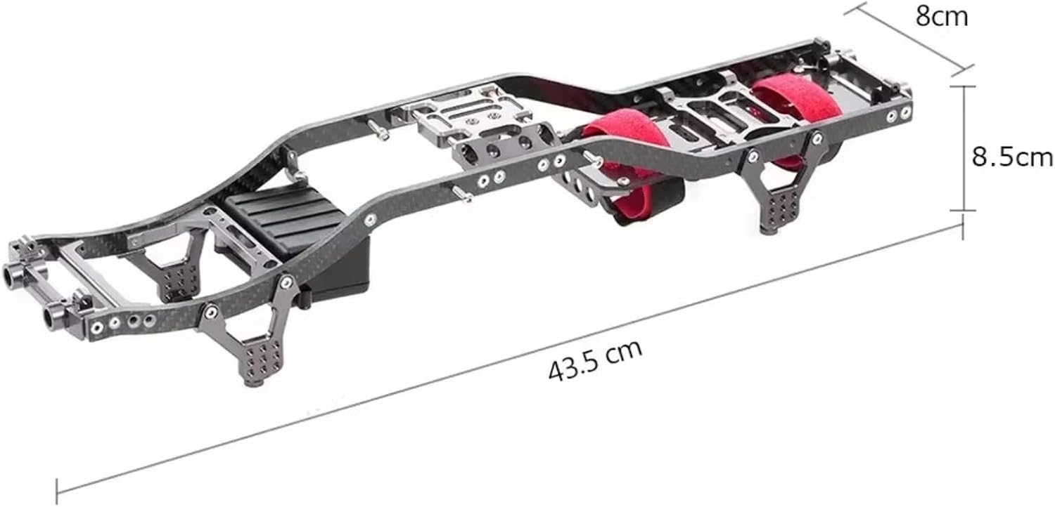 RC Car Parts Compatible with Axial for SCX10 1/10 RC Crawler Truck Off-Road Car Frame Girder for Chassis Professionals Frame Rails