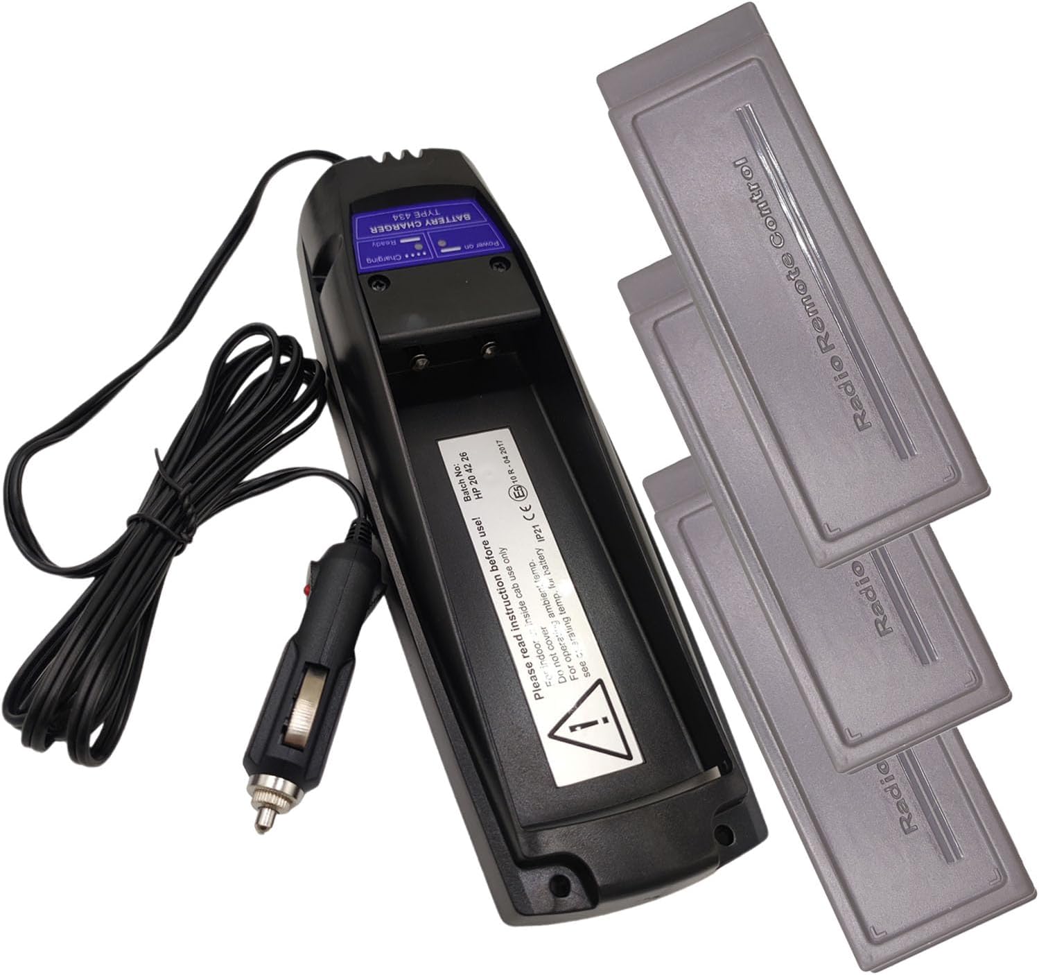 (3 x Battery + 1 x Charger) 10-24V Scanreco 434 Battery Charger with 7.2V SCANRECO 592 Battery for Scanreco 592 590 960 RC400 Battery (592 Battery, Car Charger)