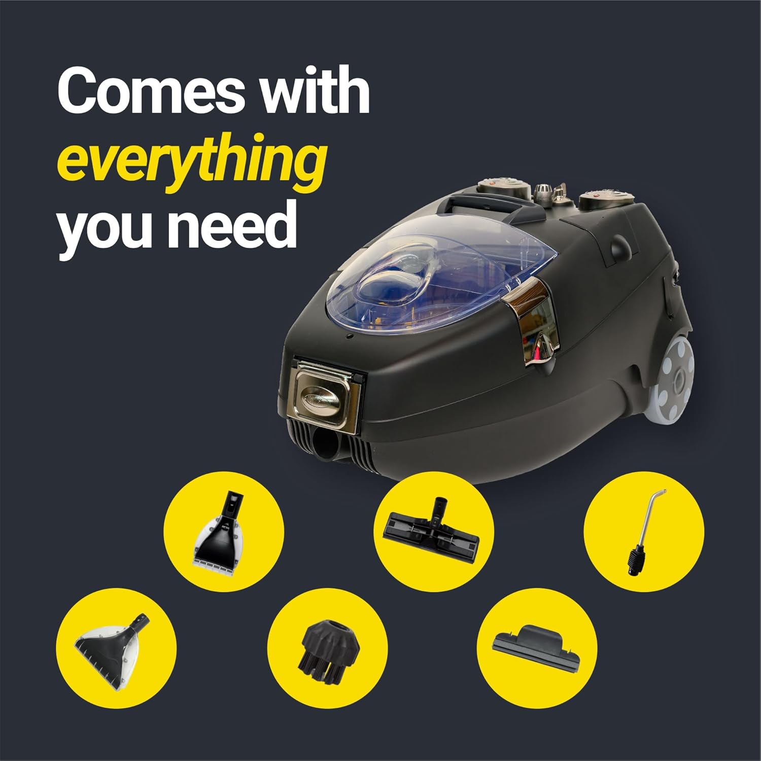 US STEAM® Seahawk Steam Cleaner with Vacuum | Commercial Steam Cleaner | Commercial Steam Vacuum | High Pressure Steam Cleaner