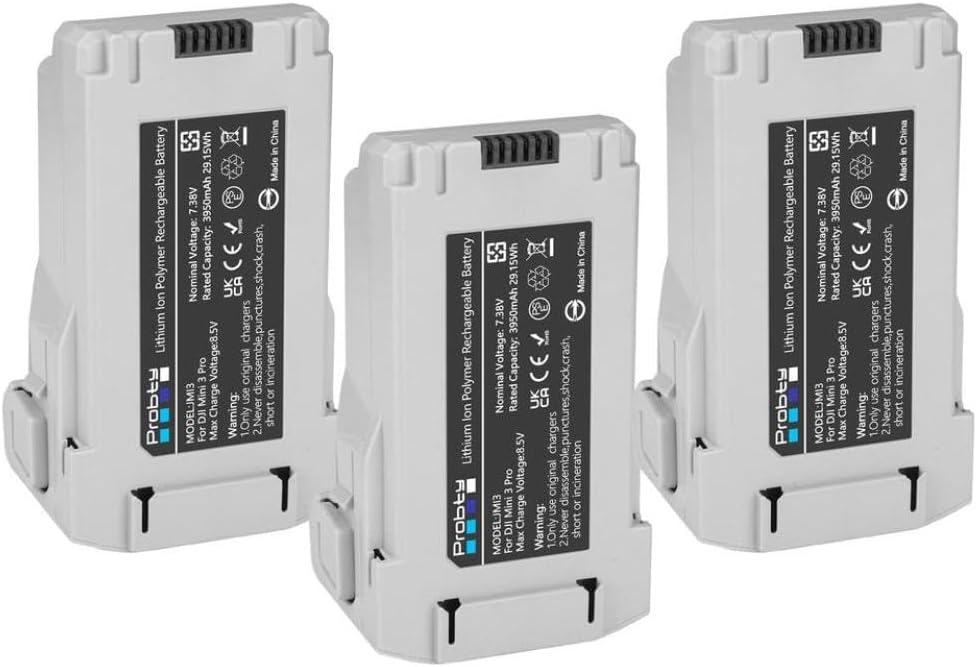 Intelligent Flight Plus 3950mAh And 3 Way Hub Charger Compatible With 3 Pro 3(3 Pcs Battery)