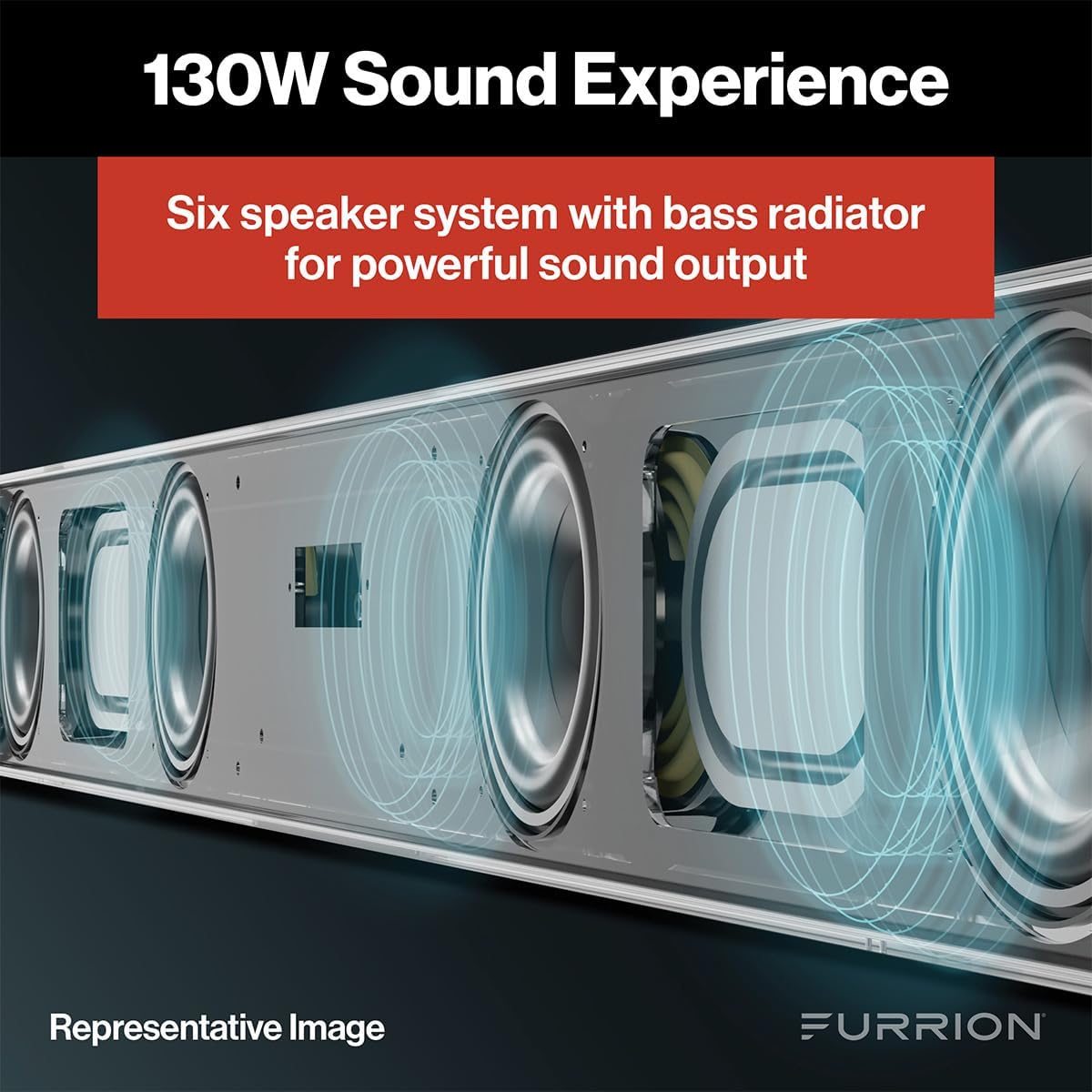 Furrion Aurora 2.1 Outdoor Soundbar Speaker with Wireless Subwoofer
