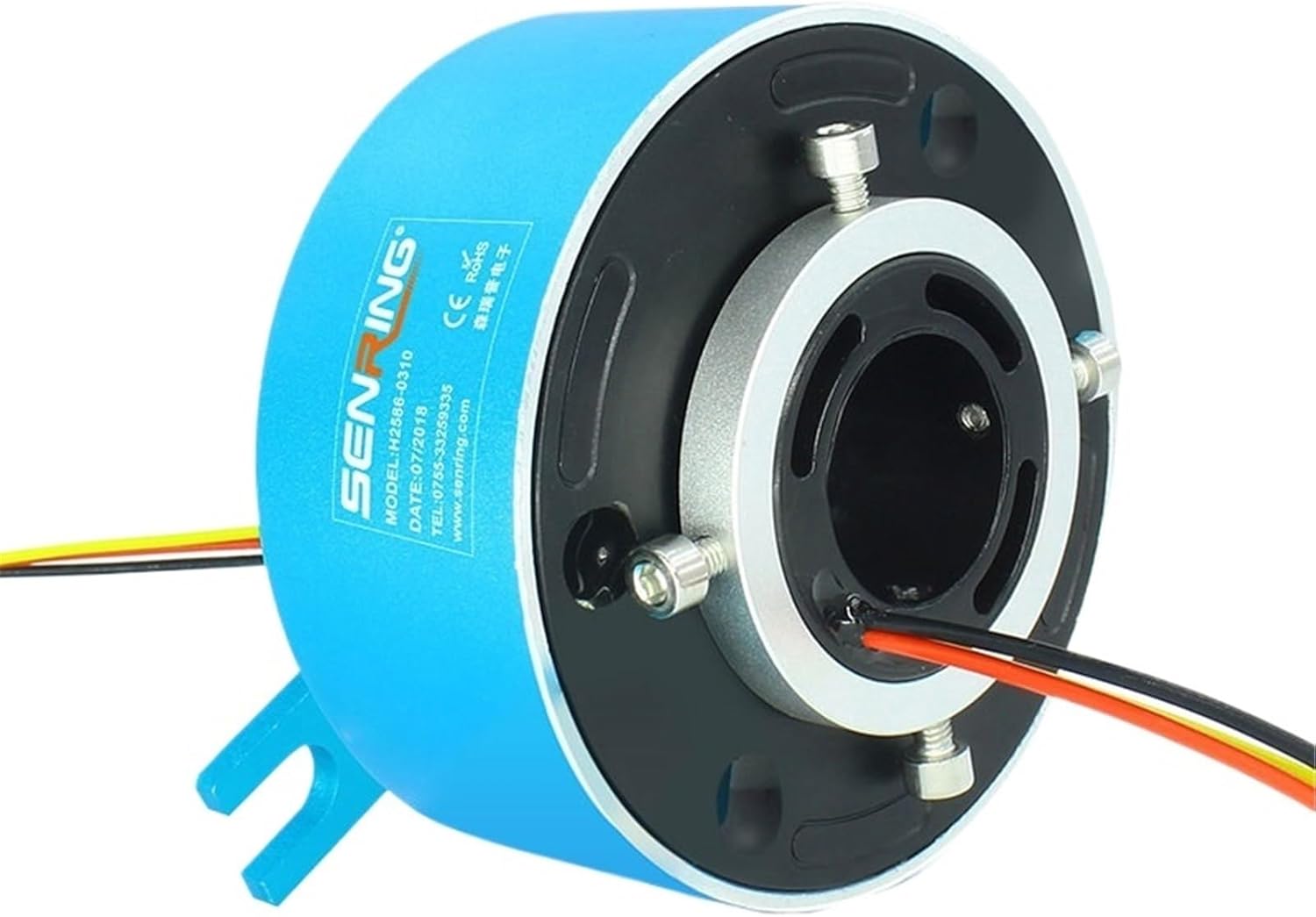 3 Circuits 10A 25.4mm Dia. Through Hole Slip Ring Conductive Through Bore Slip Ring Hollow Shaft Slipring for Motor
