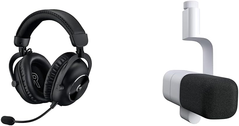 Logitech G PRO X 2 Lightspeed Wireless Gaming Headset + Yeti G Studio Active Dynami XLR Broadcast Micropone Internal Shockmount