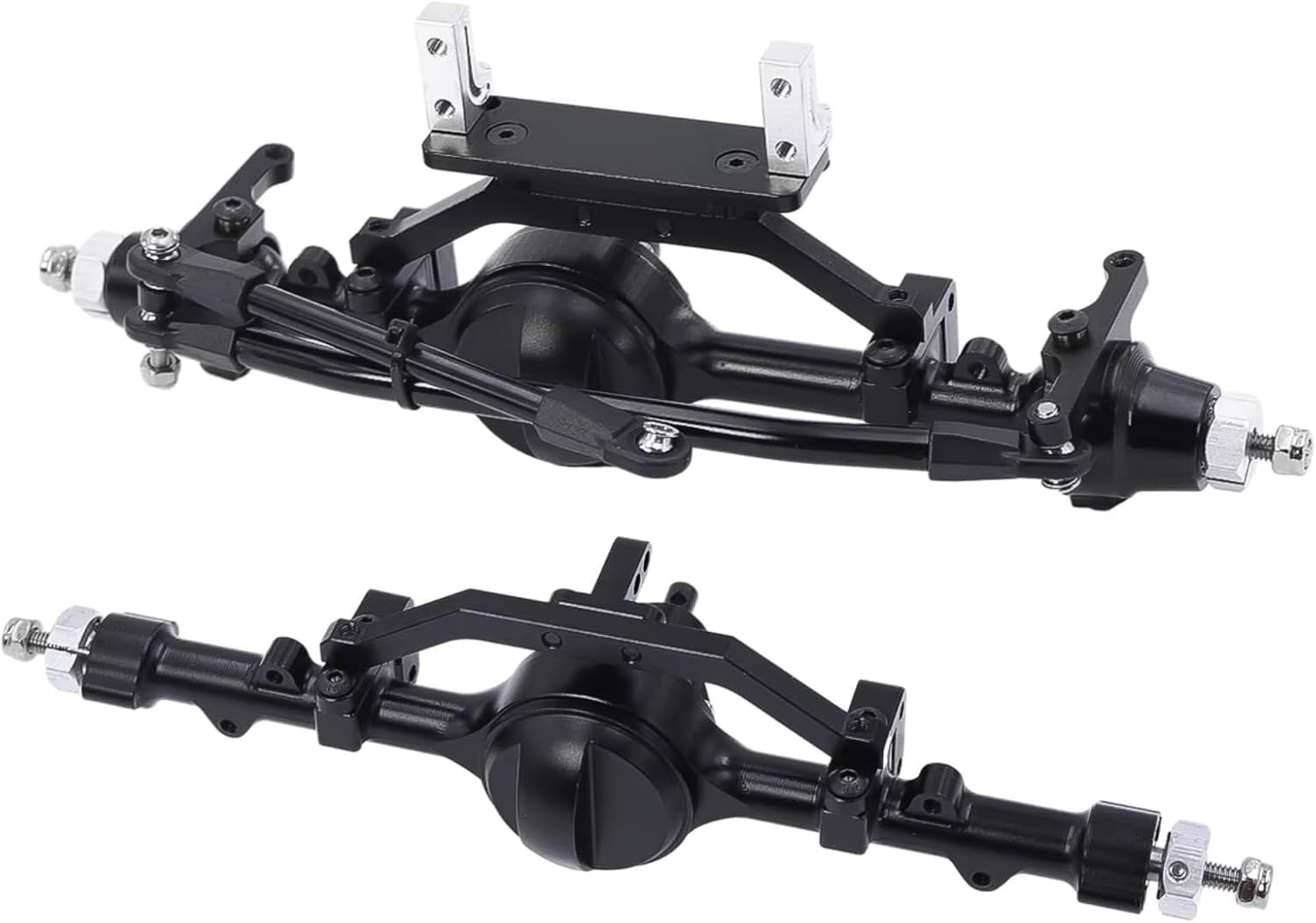 RC Repairs Models For Gelande II TF2 D110 For Yota II D90 1/10 CNC Aluminum Alloy Front Rear Axle Complete Set RC Crawler Straight Axels(1set)