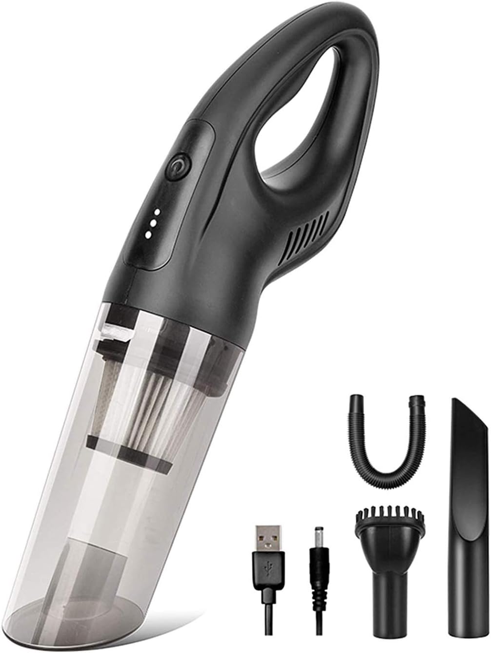 CAFFIA Handheld Vacuum Cleaner, Cyclone Handheld Vacuum Cordless and Powered by Strong Motor, Quick Charging Tech, Replaceable HEPA Filter Meet Various Needs in Vehicle & House