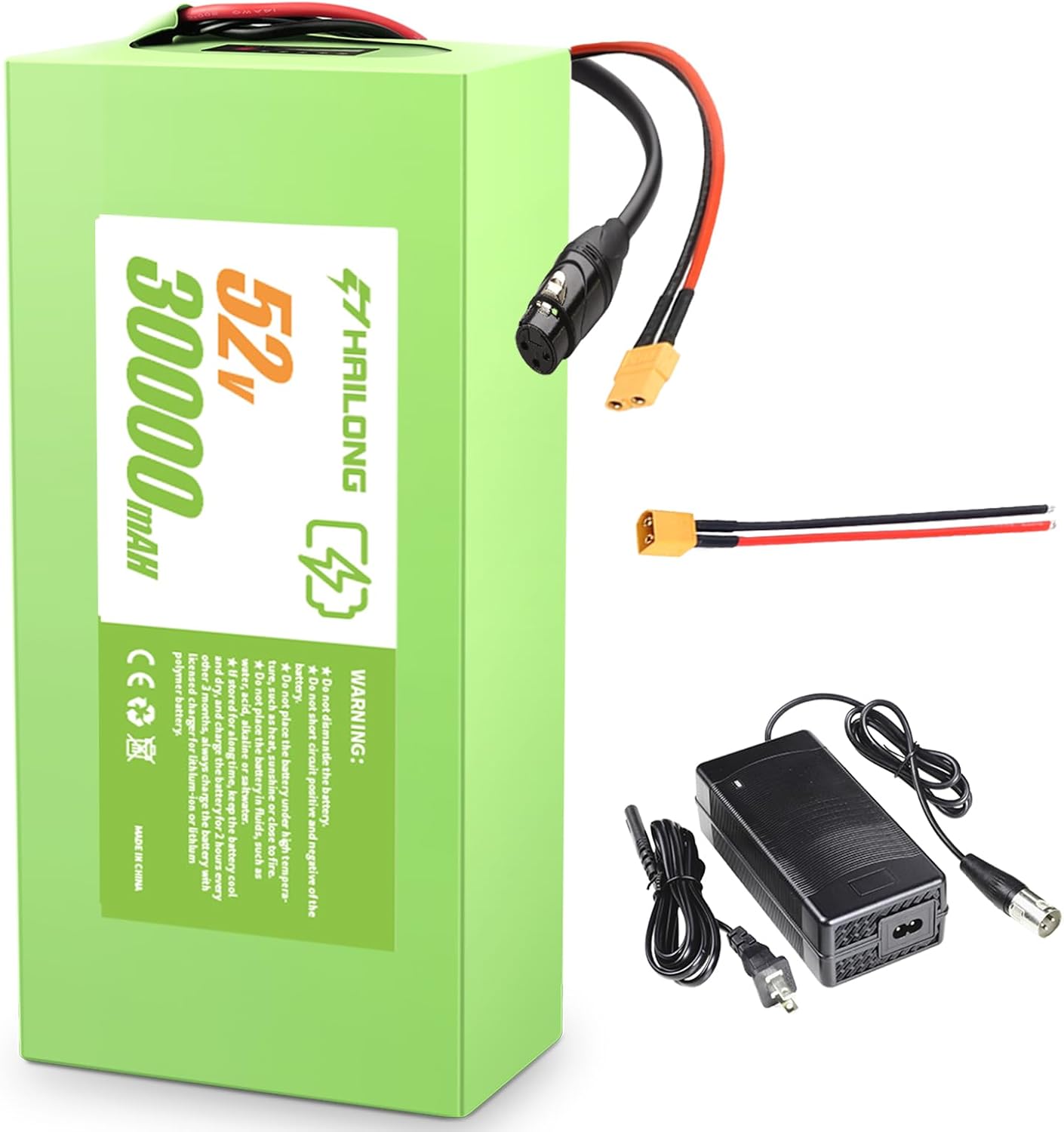 H HAILONG 24V 36V 48V 52V Universal Power Pack Rechargeable Battery for E-lec-tri-c Bike Scooter Tricicycle