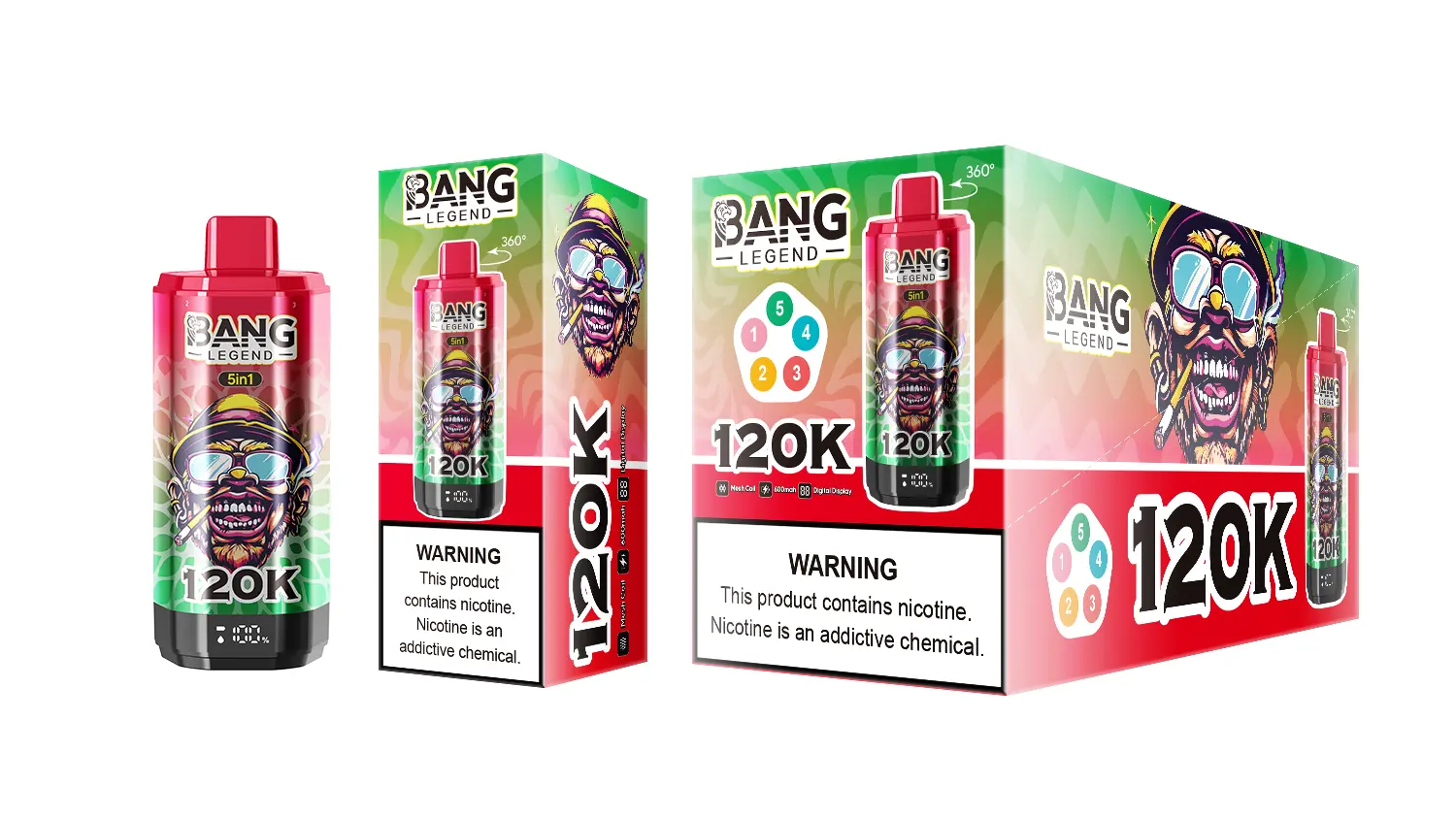 BANG LEGEND 120K 5 in 1 (10pcs) - MYEU VAPES
