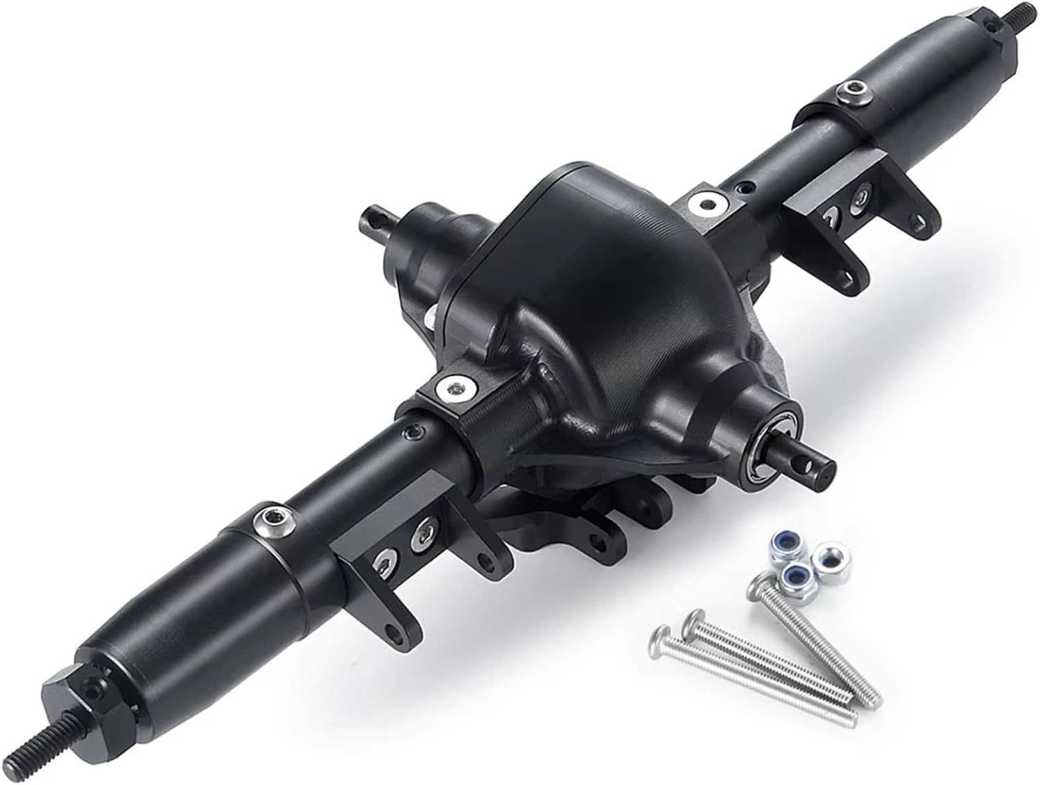 Compatible with Axial for SCX10 1/10 RC Crawler Car Upgrade Parts Accessories CNC Metal Alloy Front/Middle/Rear Complete Axle RC Front and Rear Axle(1Set)