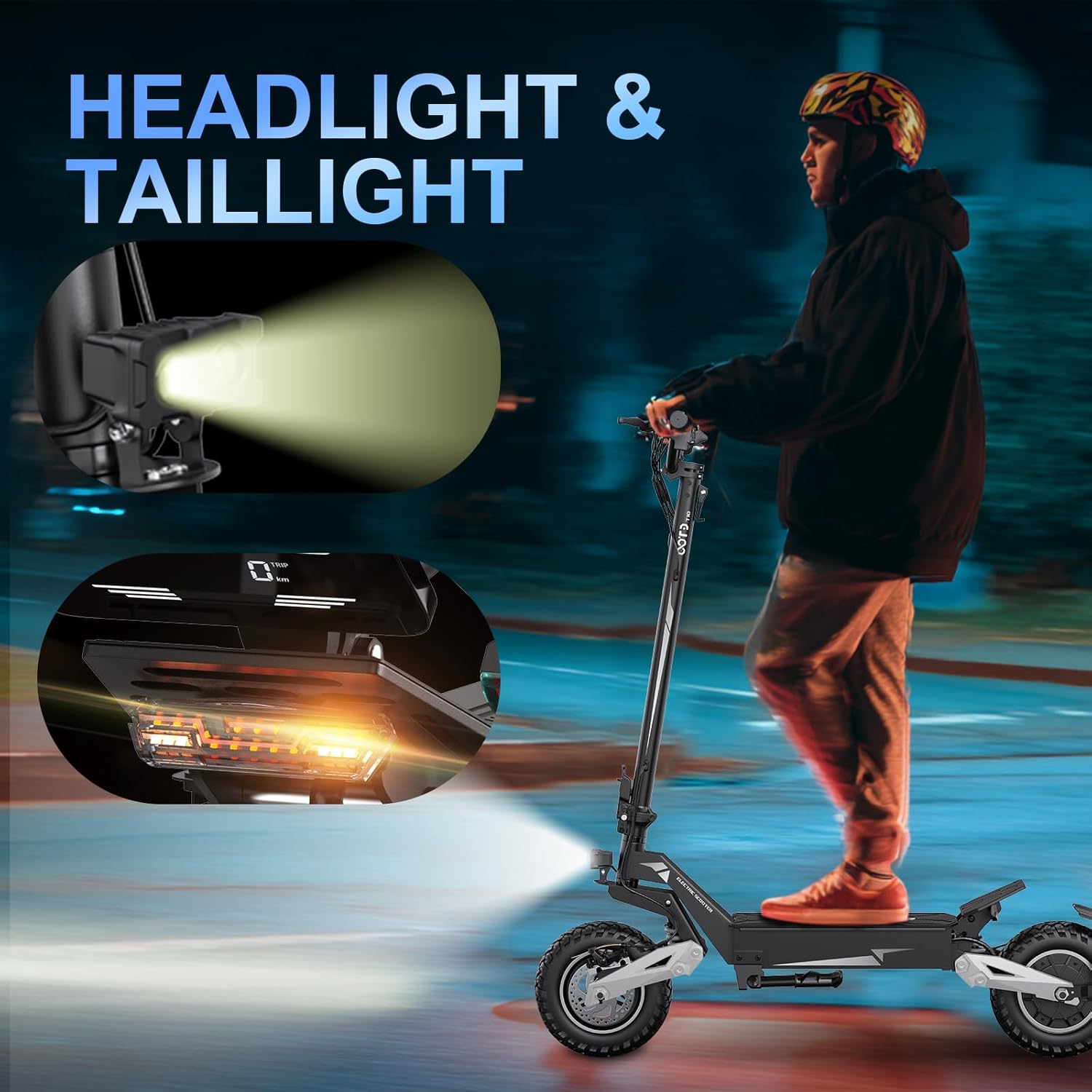 Off-Road Electric Scooter for Adults, 48V/13.5AH Battery 11