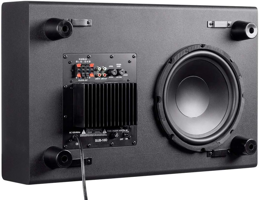 Monoprice SSW-10 - Powered Slim 10-Inch Ported Subwoofer