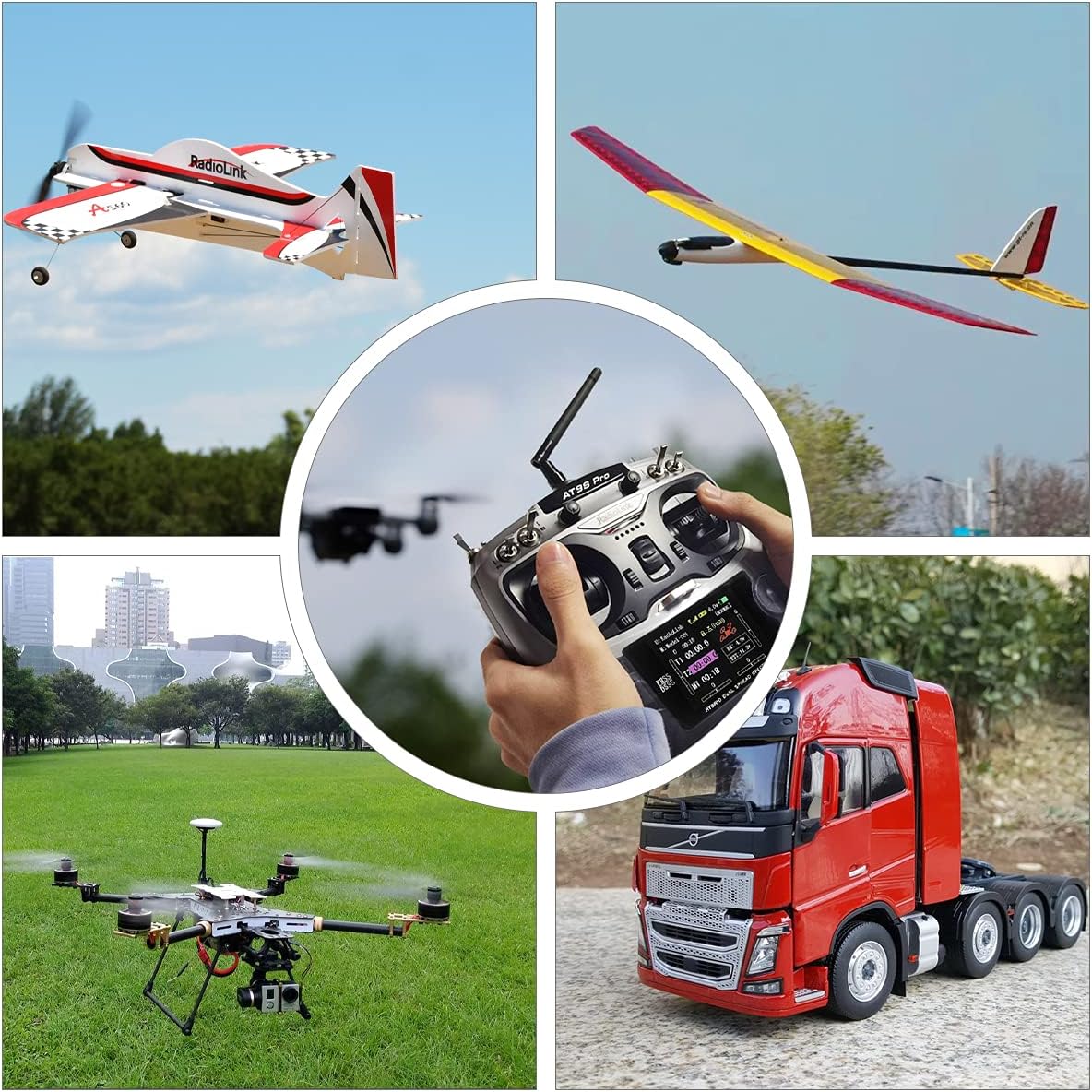 Radiolink M435 3KG Heavy Lift Drone, HD FPV Caddx Walksnail Avatar Goggles RTF Version, 120km/h Flight Speed 4KM Long Range Control, Support Routes Planning And Autopilot, Autonomous Takeoff/Landing