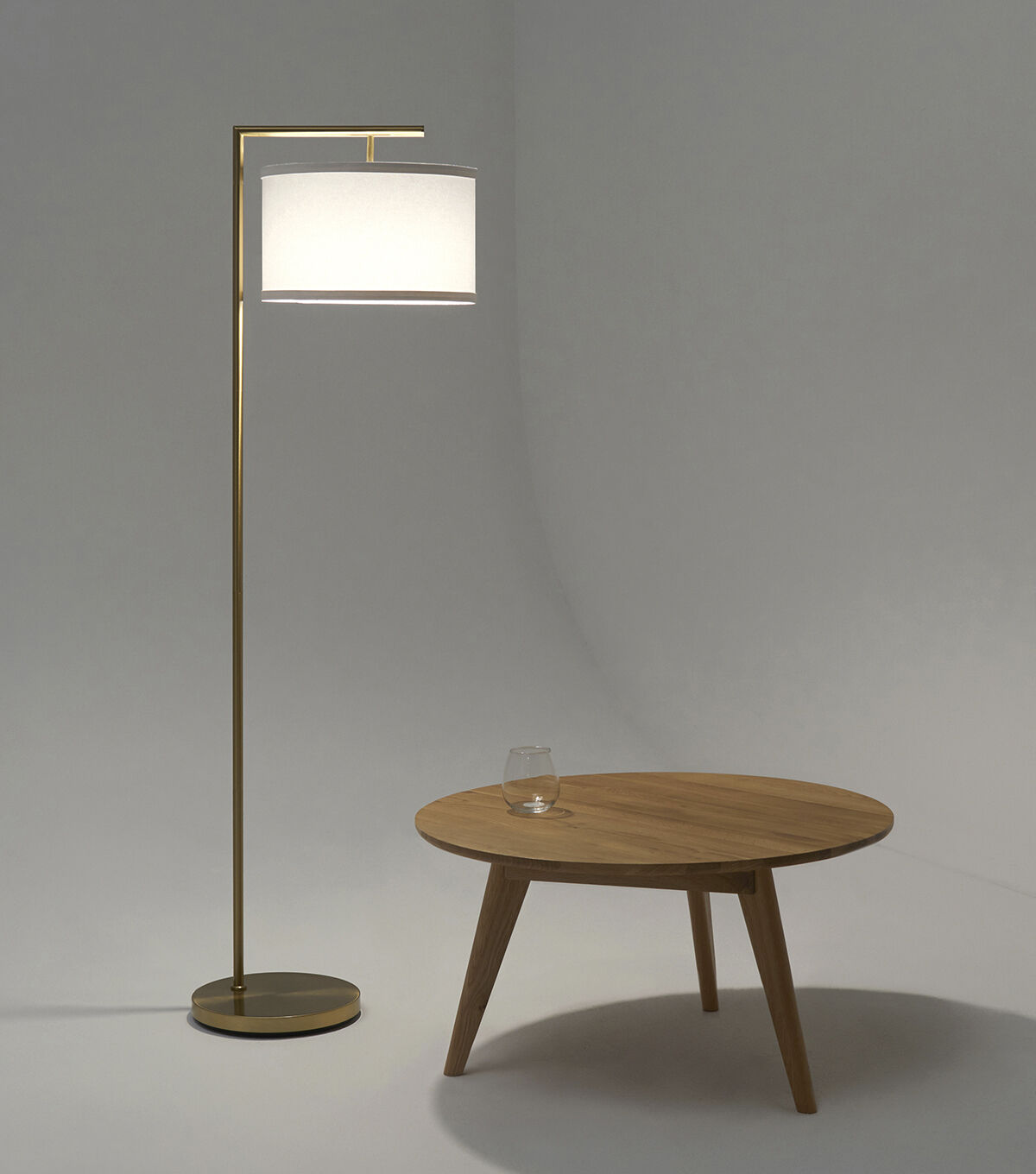 Brightech Montage Modern LED Floor Lamp - Antique Brass