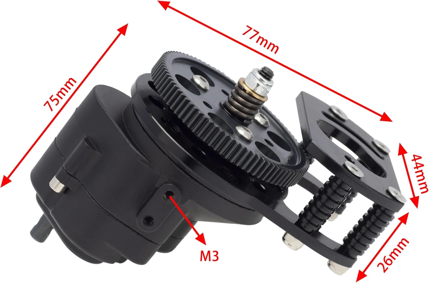 Rc Repairs Spare For Gelande II FJ40 G2 D90 D110 For Defender 1/10 Metal R3 Single Speed Transmission Transfer Case Gearbox RC Crawler Car(1 Set,A)