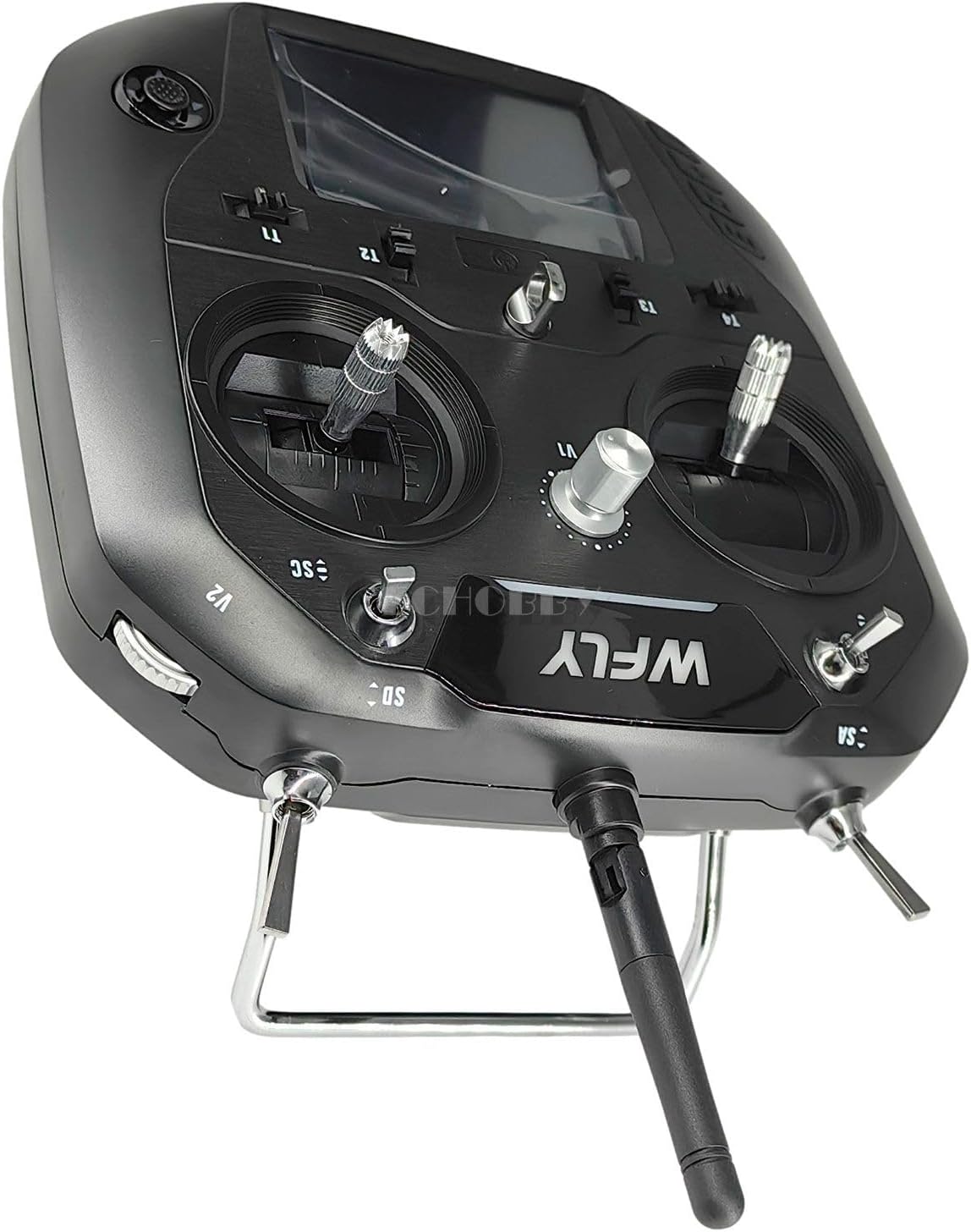 WFLY ET07 +RF207S 10Ch Digital Proportional RC System for Airplane Glider Helicopter Multi-Rotors Vehicle Ship (Mode 2 (Left Hand Throttle))