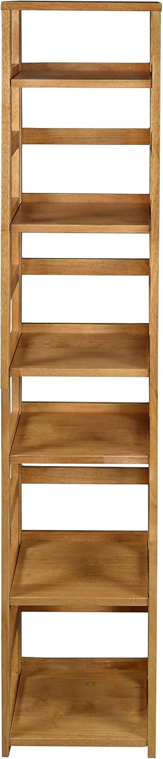 Niche Flip Flop Square Folding Bookcase, 67-inch, Medium Oak