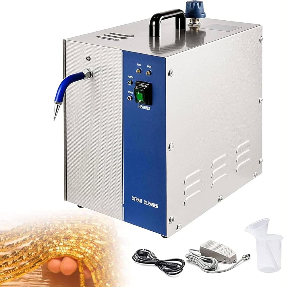 2L/4L Stainless Steel Jewelry Steam Cleaner, 110V Professional Jewellery Steam Cleaner Machine, 1300W/2200W Gem Washer, Gold and Silver Jewelry Steam Cleaning Machine,4L