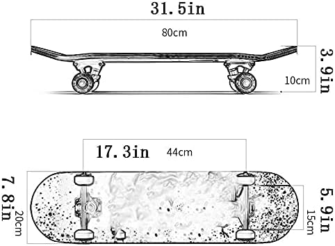 Four-Wheel Skateboard Dance Board for Beginners Professional Standard Double Kick Board Suitable for Adults and Teenagers