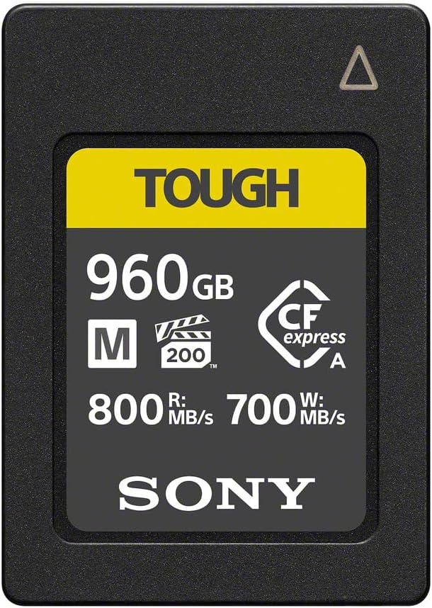 Sony CEA-M Series TOUGH 960GB CFexpress Type-A Memory Card, 2-Pack, Bundle with USB-C CFexpress Type-A and SD UHS-II Card Reader