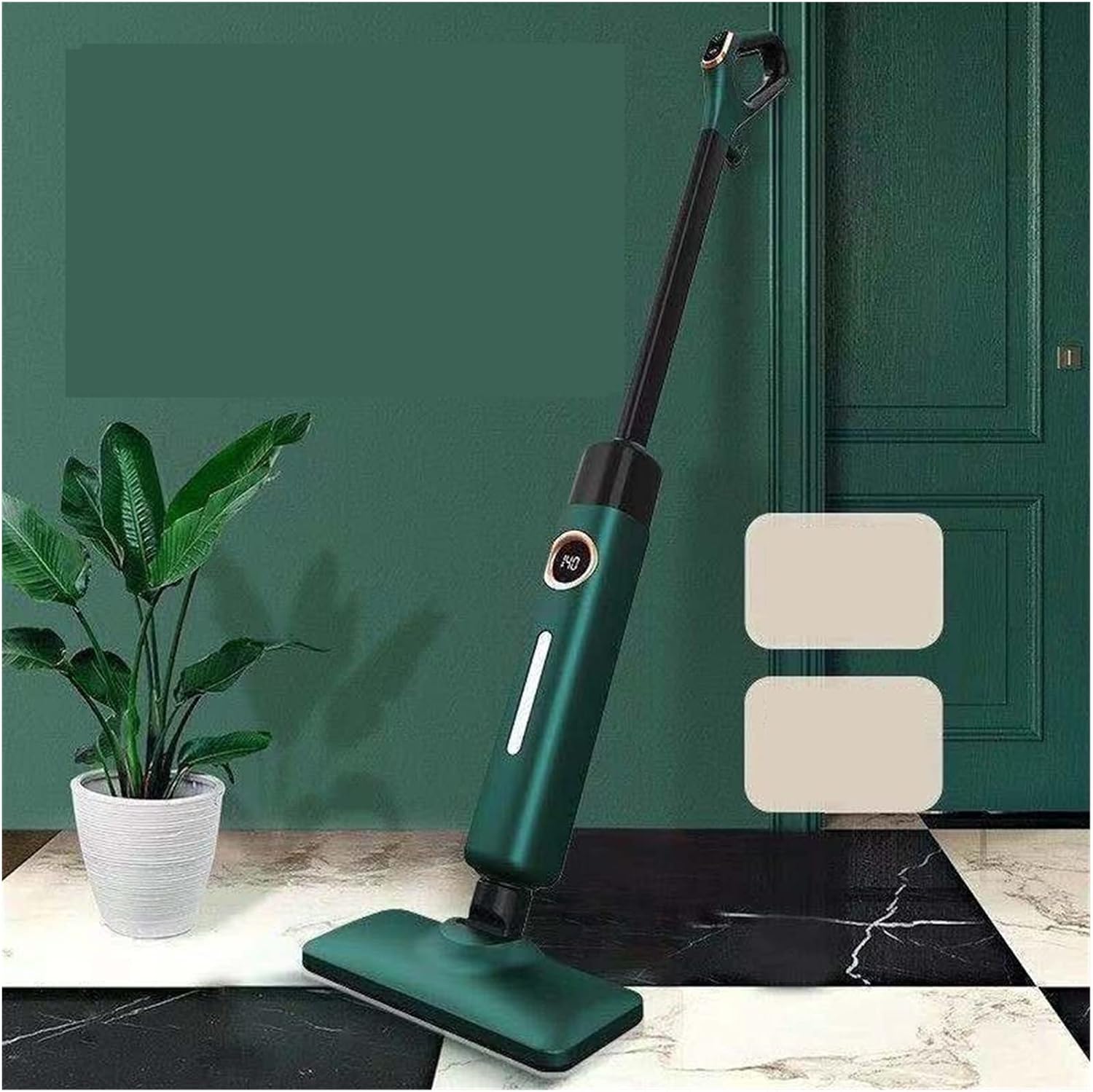 A1DFDFGOQSFG Multi-Functional steam mop Steamer for Cleaning Hardwood Floor Cleaner for Tile Grout Laminate Ceramic, (Color : Green, Size : X-Small) (Green X)
