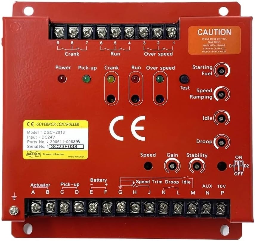 DGC-2013 Generator Speed Governor Diesel Engine Speed Control Board Red Speed Controller