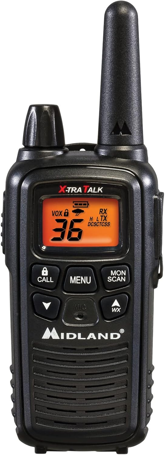 Midland LXT600BBX4 FRS Business Walkie Talkies - Long Range 36-Channel Two-Way Radios with Headsets and Charging Base